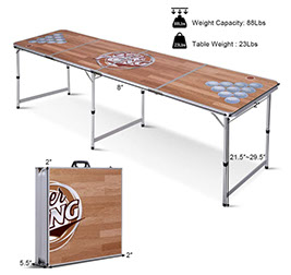 Portable beer pong table. play beer pong with your friends